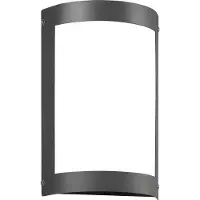 CMD 16/3 Applique murale en acier inoxydable anthracite IP44 E27 verre opale