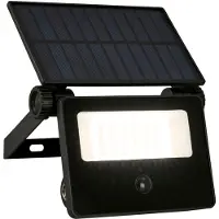 Telefunken LED Projecteur solaire, détecteur de mouvement, capteur crépusculaire, noir, dimensions: 14 x 11,5 x 18 cm