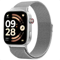 IMoshion Bracelet magnétique milanais pour Xiaomi Smart Band 10 Pro / 9 Pro / 8 Pro / Redmi Watch 6 / 5 / 4 - Argent