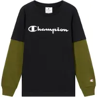 Champion T-Shirt olive / noir / blanc
