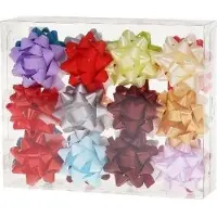 Rozette Kleine matte Rosette 5,5 cm Mix (24 Stück) ROSETT (24x)