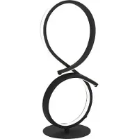 Eglo Lampe à poser LED - Noir - 20,5 x 40,5 cm - Métal - Plastique
