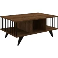 Skye Decor , Bert - Walnut, table basse, noyer, 100 % ESPAGNE MÉLAMINE, 90 x 60 x 40 cm