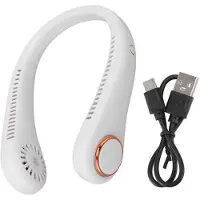 Generique Ventilateur de cou Portable sans lame, refroidissement à 360 ° pour l'extérieur
