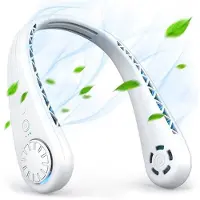 Generique Ventilateur de cou sans lame, ventilateur Portable Rechargeable, ventilateur personnel, ventilateur mains libres autour du cou, ventilateur de refroidissement Portable
