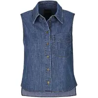 MADELEINE Chemisier bleu denim