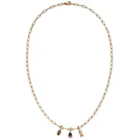 s.Oliver Chaîne brocart / jaune d'or / or rose / pitaya