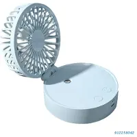 Generique Mini Ventilateur Portable pliable, vaporisateur d'eau, humidificateur, Rechargeable par USB