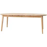 Feldmann-Wohnen Table de salle à manger Orbetello, table de cuisine, couleur et dimensions au choix, à rallonges, chêne naturel