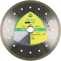 Klingspor Disque diamant SPECIAL DT 900 FP D. 125 x 1,4 x Ht. 10 x 22,23 mm - Grès cérame / Faïence / Granit - 331040 -