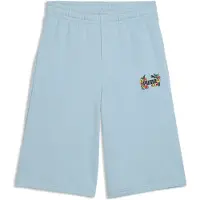 Puma Mid90s Long Relaxed Fit Sweat Shorts Bleu 11-12 Years Fille