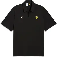 Puma Ferrari Cloudspun Short Sleeve Polo Noir S Homme