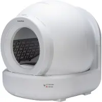 Beeztees Bac à Litière Automatique Moeza - Blanc