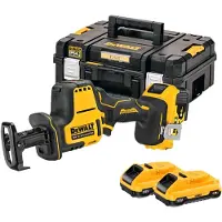 DeWalt DCS369P2-QW Kit De Scie Alternative À Batterie Li-ion 18 V (2 Batteries De 5,0 Ah) Dans Un Coffret TSTAK