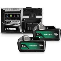 HiKOKI Set de démarrage batterie (2x 5,0Ah 18V) UC18YSL3WKZ
