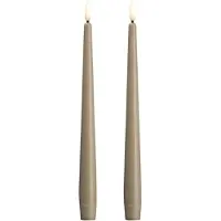 Moods & More LED taper candle - Slim - Kit grey - 23x250 mm - 2 pcs (2x)