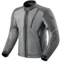 REV'IT! Veste de moto textile imperméable Revit Venator H2O, gris/gris clair, taille M