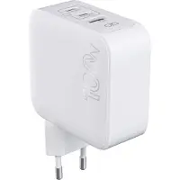 Force Power CS 100W USB A+C+C PD GaN Recycle Blanc