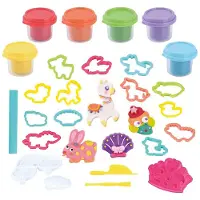 Playgo Farm Animals Clay Set - 6 pots d'argile