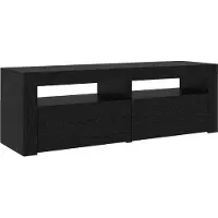 vidaXL Ensemble de meubles TV 3 pcs noir imitation chêne 270 x 35 x 40 cm