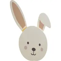 QAZQA Applique murale pour enfants beige avec détail incl. LED à intensité variable en 3 étapes - Benny le Lapin