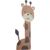 QAZQA Applique murale pour enfants marron avec LED à 3 niveaux de gradation - Gigi la Girafe