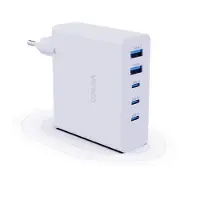 Verico 4OJ-ABGWE1-N1 Ladegerät MOJO GaN 140W PD, 5-Port (USB-A & USB-C) WH retail