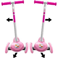 Stamp Scooter tricycle dirigeable - - SKIDS CONTROL - Rose