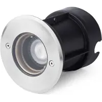 Faro Lampe de jardin Tecno en acier inoxydable 1 ampoule