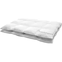 HANSKRUCHEN GmbH HANSKRUCHEN couette en duvet 155x220 cm chaleur moyenne 100% duvet lavable pour personnes allergiques respirante à caissons blanche