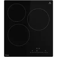 KKT Kolbe Plaque Electrique 45cm 5 kW 3 Zones de cuisson 9 niveaux de puissance