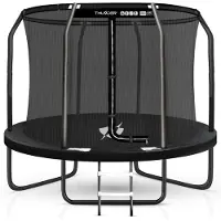 Thunder Trampoline de jardin Elite 305 cm 10 ft filet intérieur 150 kg noir