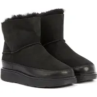 FitFlop Bottines en shearling double face Gen-FF mini femme, tout Noir