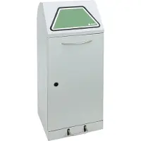 Stumpf Tri des déchets Modul-Vario 75 gris clair Système ProSlide 75l + pédale - 625-075-1-1-735