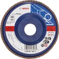 Bosch Plateau à lamelles X551 Expert for Metal, droit, 115 mm, 80 (80)