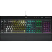 Corsair K55 RGB PRO, filaire, USB, commutateur mécanique, QWERTY, LED RGB, noir