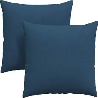 vidaXL Coussins de canapé 2 pcs Bleu 60 x 60 cm tissu