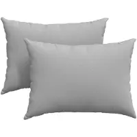 vidaXL Coussins de canapé 2 pcs Gris 70 x 50 cm tissu