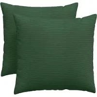 vidaXL Coussins de canapé 2 pcs Vert foncé 50 x 50 cm