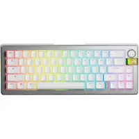 Glorious GMMK 3 PRO HE 65% Prebuilt Wireless, Wireless, RF Wireless, Mechanical, QWERTY, RGB LED, Silver