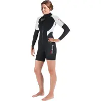 Mares 2nd Skin She Dives 1.5 Mm Woman Long Sleeve Shorty Noir XS Femme