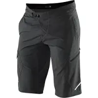 100% Hommes, Pantalon de cyclisme, Short Ridecamp (28), Gris