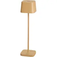 Konstsmide 7829-330 Capri MINI Lampe de table USB | couleur sable | d'intérieur | sans fil | 2700K/3000K | autonomie de la batterie jusqu'à 20 h | 7 x 7 x 25 cm