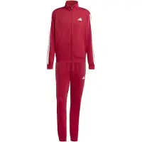Adidas Ensembles de survêtement Sportswear Basic 3-Stripes Fleece Track Suit hommes - Rouge - EU S