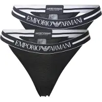 Emporio Armani Ew000405_af19023 Thong 2 Units Noir S Femme