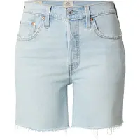 Levi's 501 Mid Thigh Lw Denim Shorts Bleu 26 Femme