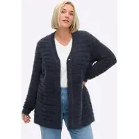 Sheego Cardigan bleu foncé