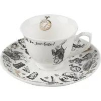 V&A Tasse et soucoupe en porcelaine Alice au pays des merveilles