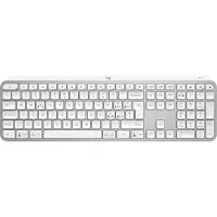Logitech MX Keys S clavier RF sans fil + Bluetooth QWERTY Italien Aluminium, Blanc