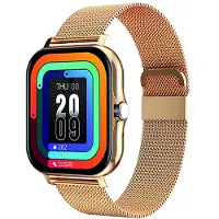 Avizar , Balnéo Smartwatch 1,69" AMOLED, BT 5.1, IP67, Stahlband, Gold